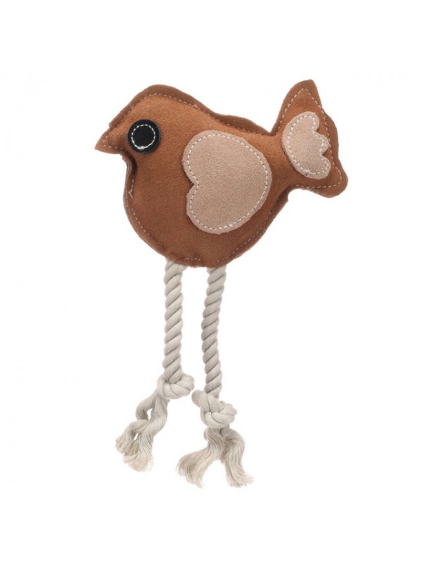 Flamingo koera mänguasi swa lind köiega 26cm pruun