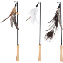 Flamingo kassi mänguasi tyra õng sulgedega valik