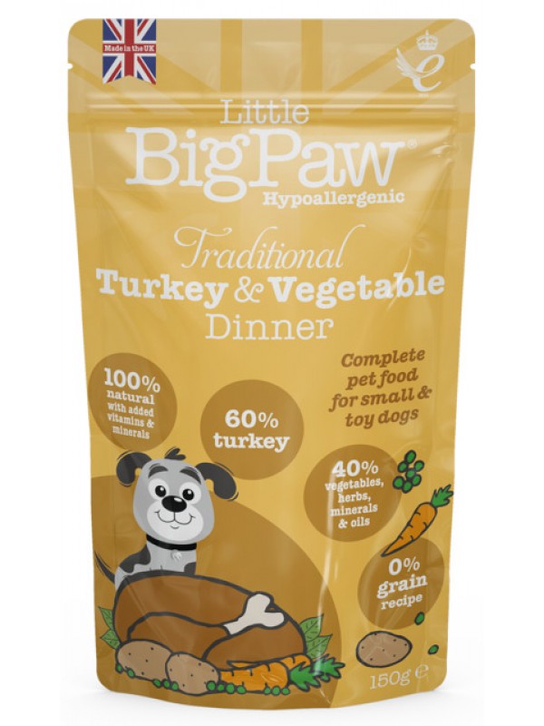 Little bigpaw koera einekotike kalkun/köögiviljad 150g n1