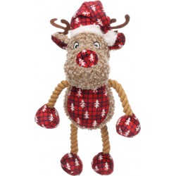 Flamingo koera mänguasi krola põhjapõder köiega 16x12,5x32cm pruun