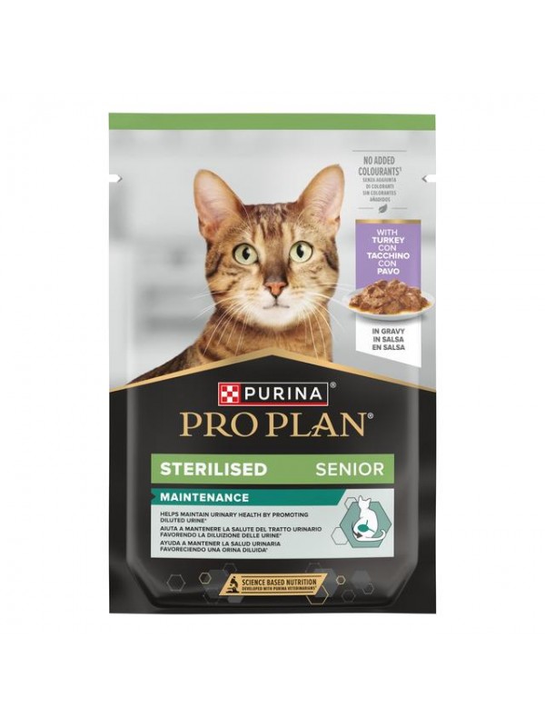 Pro plan kassi einekotike sterilised senior 7+ kalkuniga kastmes 85g