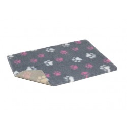 Vetbed duo paws libisemisvastane 100x75cm hall valge ja roosa käpamus