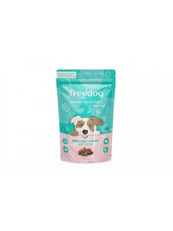 Freedog koera maius semi-moist siga/tomat 100g Freedog koera maius semi-moist siga/tomat 100g