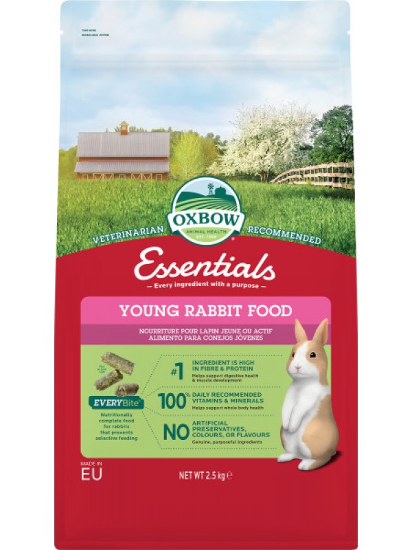 Oxbow essentials juunior küüliku täissööt 2.5kg