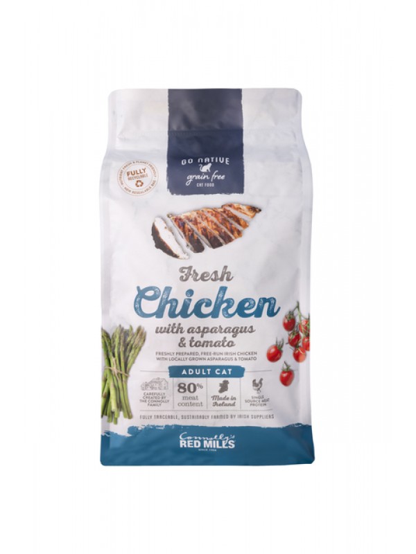 Go native kassi täissööt kana/spargel/tomat 300g