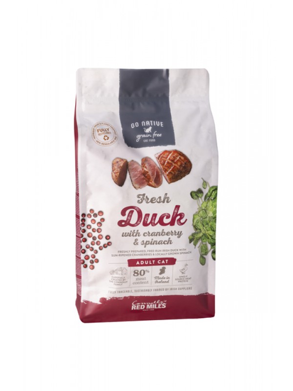 Go native kassi täissööt part/jõhvikas/spinat 300g