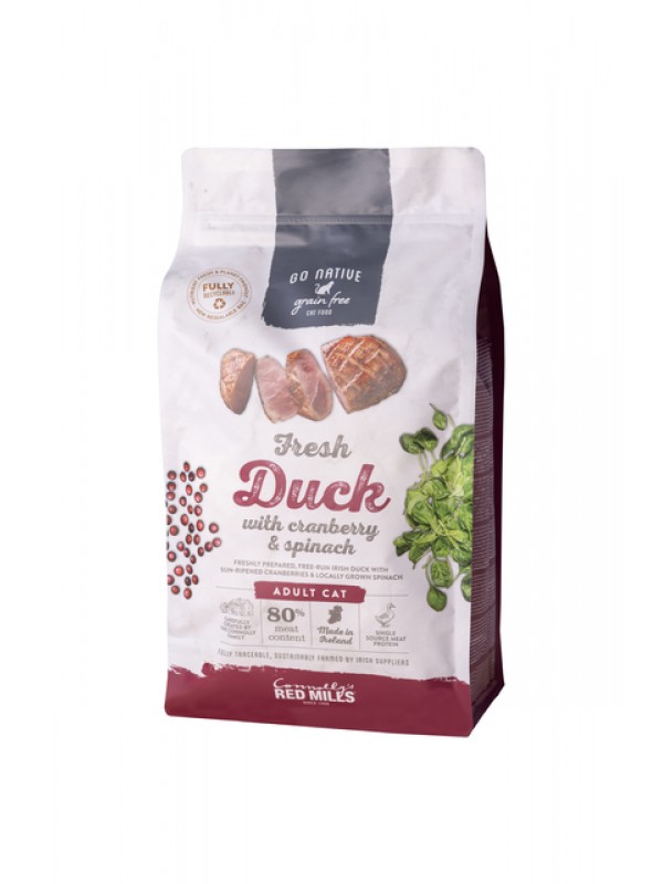 Go native kassi täissööt part/jõhvikas/spinat 1,5kg Go native kassi täissööt part/jõhvikas/spinat 1,5kg