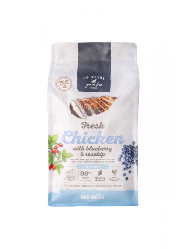 Go native kassipoja täissööt kana/mustikas/kibuvits 300g