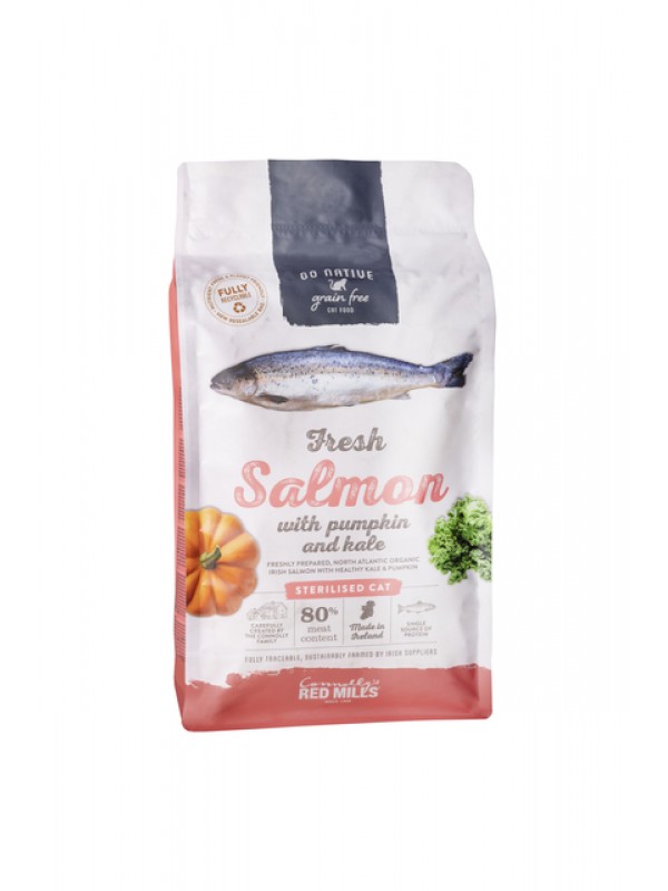 Go native kassi täissööt lõhe/kõrvits/lehtkapsas 300g