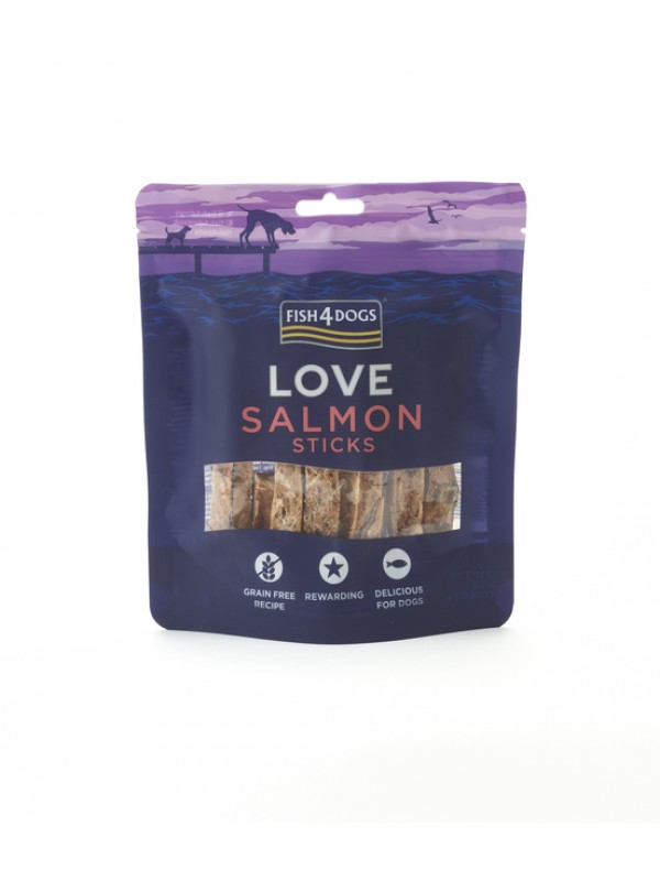 F4d koera maius love lõhe pulgad 85g