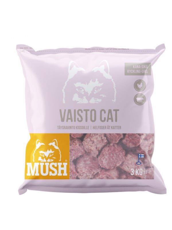 Mush vaisto kassi täissööt toortoit kana/siga 3kg