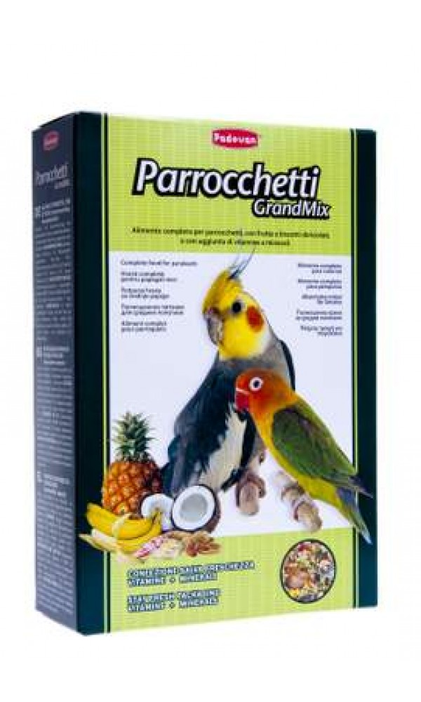 Pd lindude täissööt grandmix parrocchetti papagoi 850g
