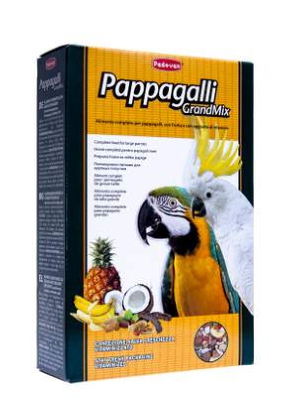 Pd lindude täissööt grandmix pappagalli suur papagoi 600g