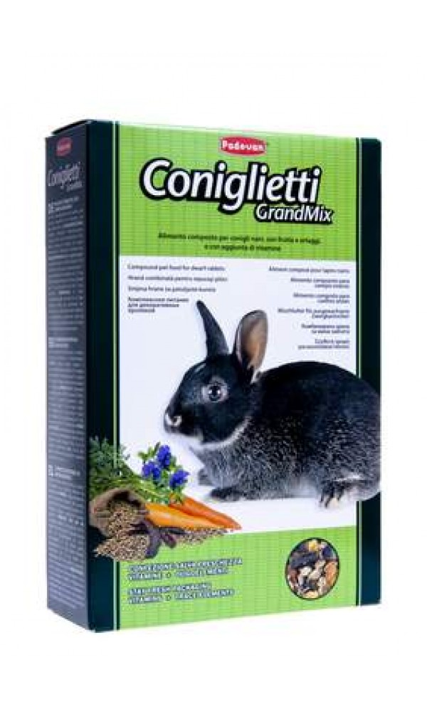 Pd kääbusküüliku täissööt grandmix coniglietti 850g