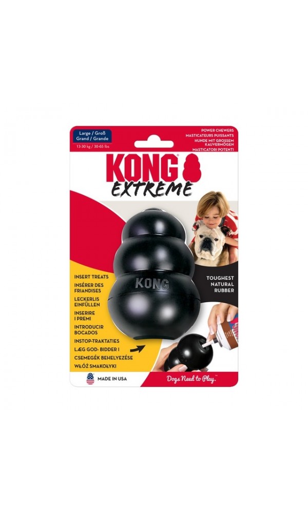 Kong extreme koera mänguasi täidetav l must