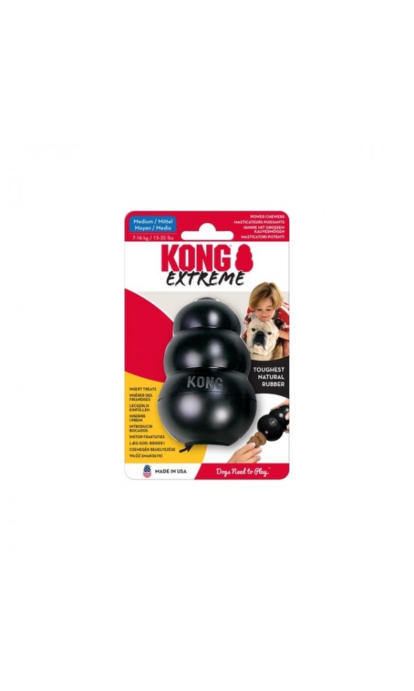 Kong extreme koera mänguasi täidetav m must