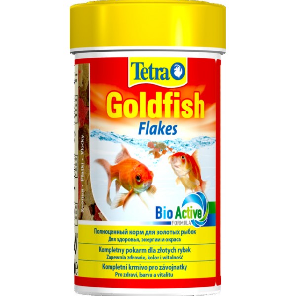 Tetra kalade täissööt goldfish flakes 100ml