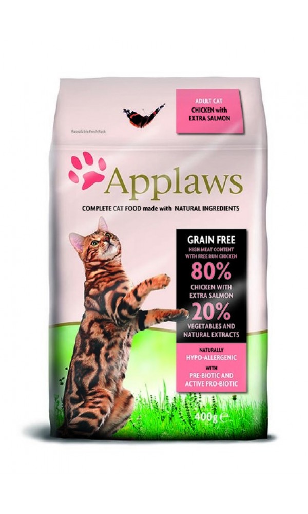 Applaws kassi täissööt kana/lõhe 0,4kg