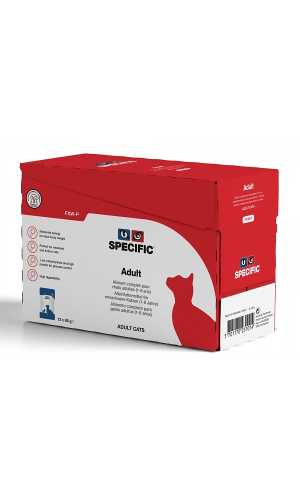 Specific FXW - P  консервы для взрослых кошек (кусочки в соусе) 12x85g