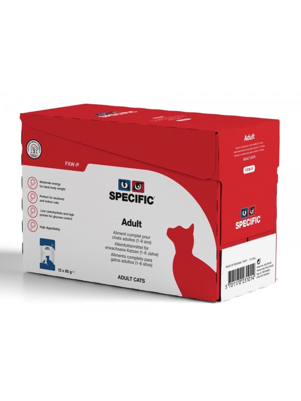 Specific FXW - P  консервы для взрослых кошек (кусочки в соусе) 12x85g