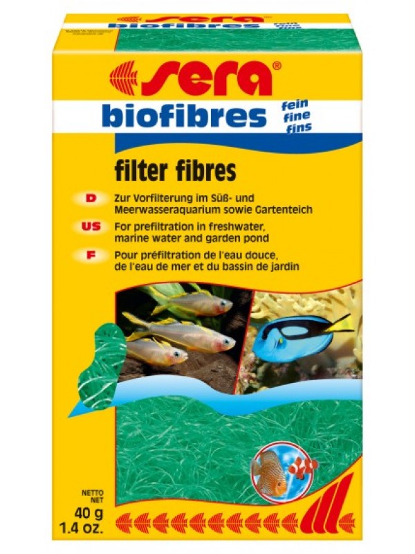 Sera filtri elemt \'biofibres\' väike 40g. Sera filtri elemt \'biofibres\' väike 40g.